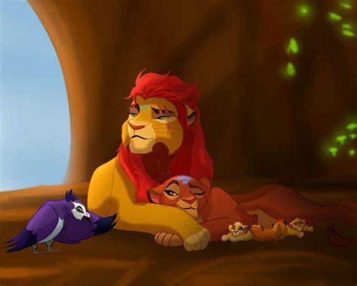 Wayne with his cubs in Hotel Transylvania