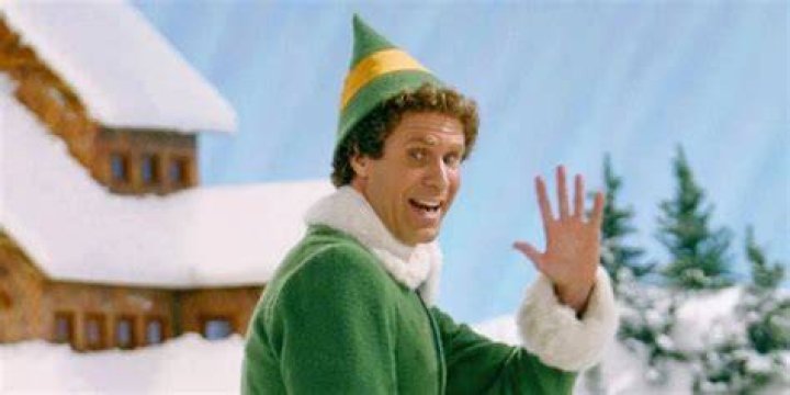 Will Ferrell as Buddy the Elf smiling in Elf