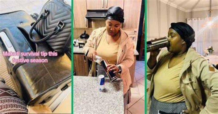 Woman drinking Savanna